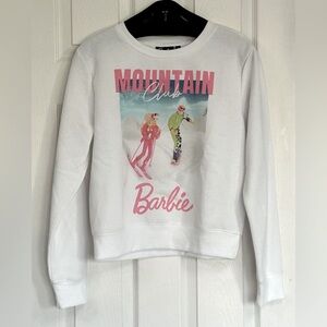 2228- Barbie Sweatshirt Junior Girl Size M NWT